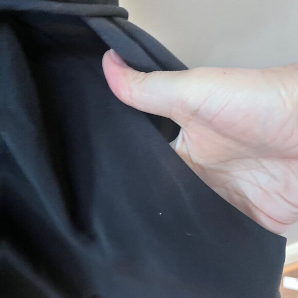 Wilfred Aritzia Sabine Faux Wrap Mini Dress Womens Black Size Medium - Picture 4 of 6